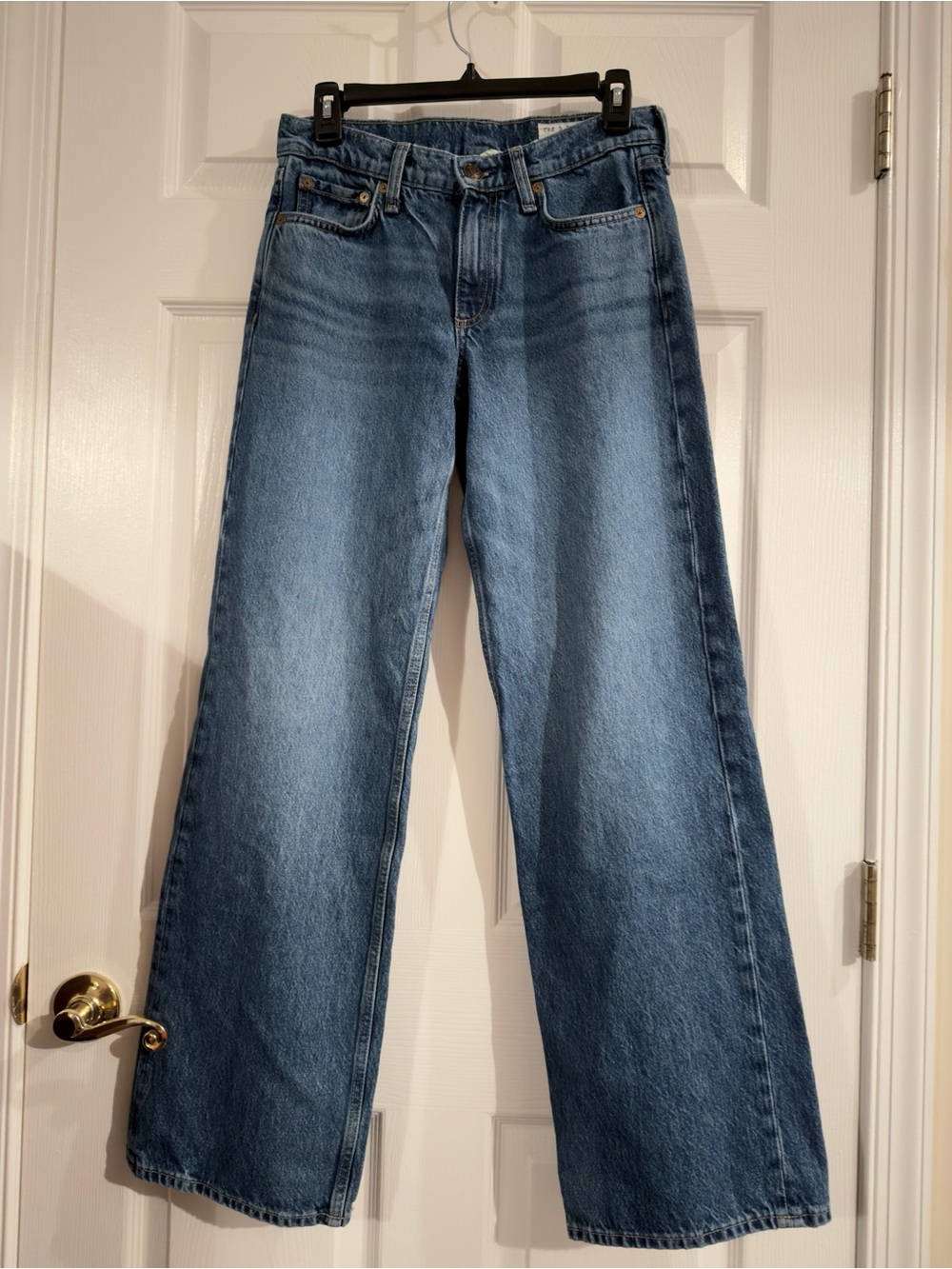 Rag & Bone Classic Medium Blue Wide-Leg Women's Jeans , size 25